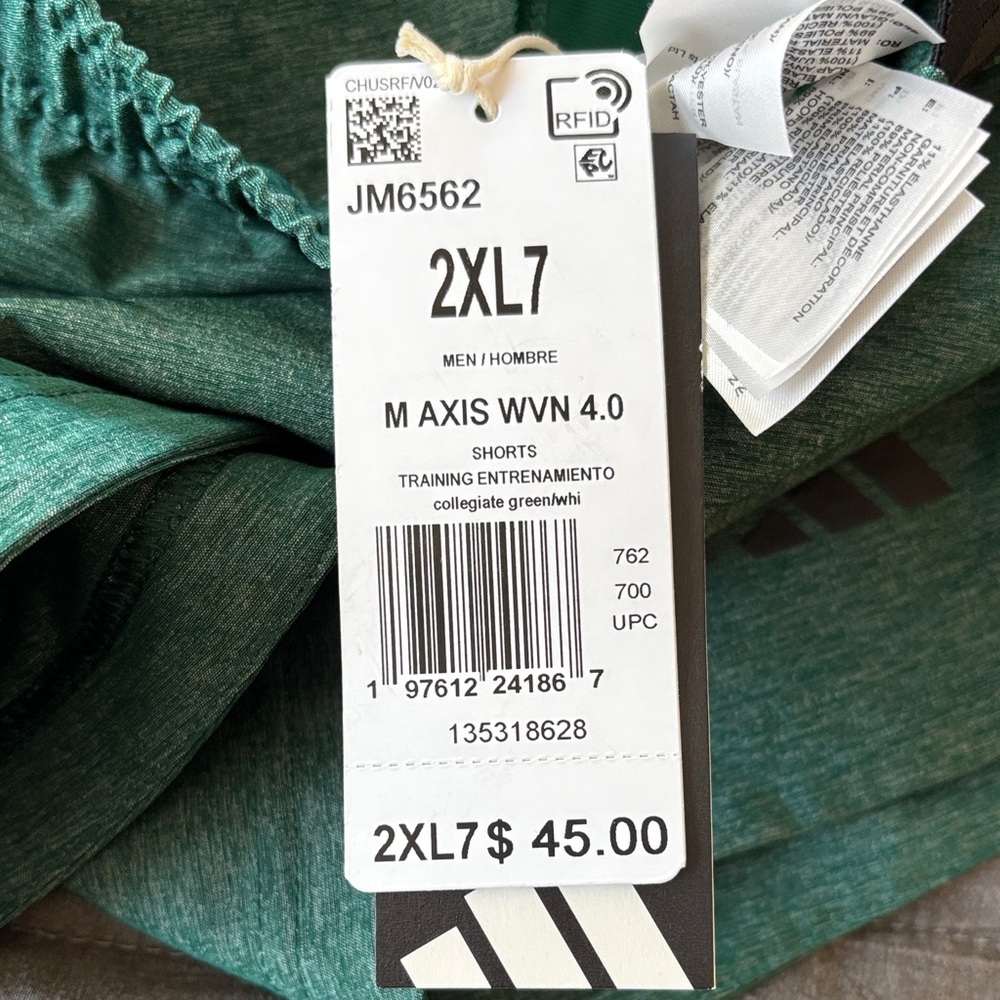 Adidas Teal Sports Shorts - Picture 5 of 5